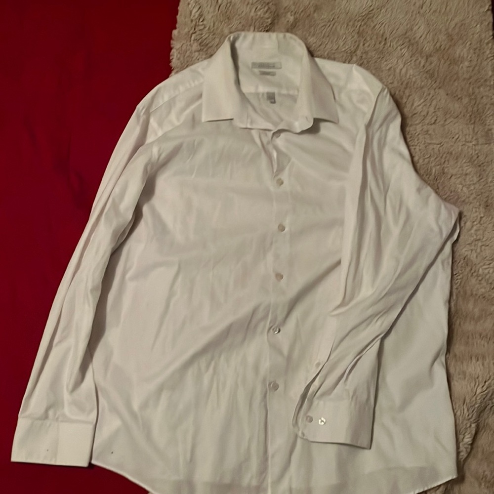 Men’s button down, white shirt